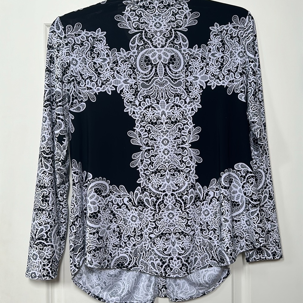 Inc International Concepts Printed Split-Neck Top… - image 8